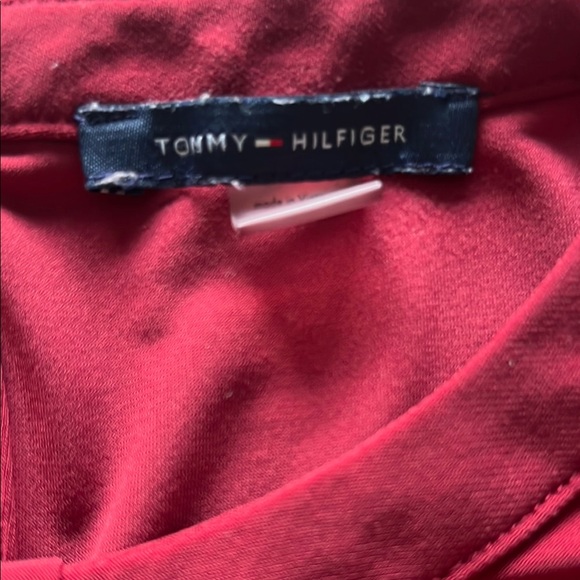 Tommy Hilfiger Red Wine Sleeveless Blouse Size XL - Picture 2 of 9